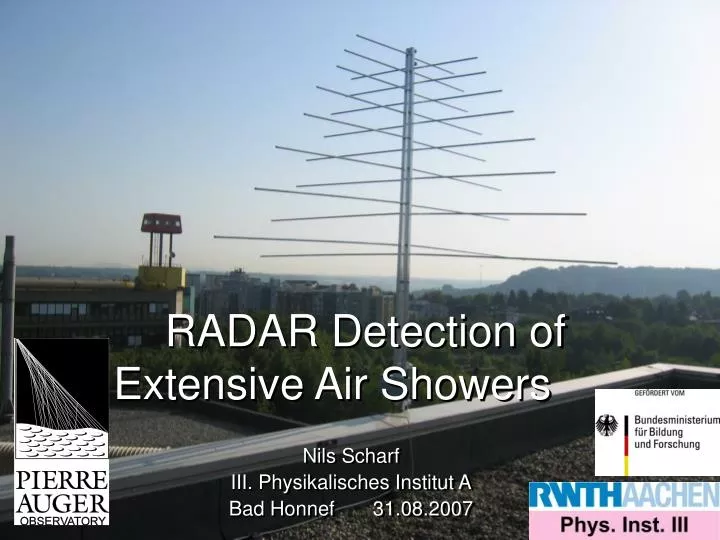 radar detection of extensive air showers