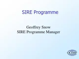 SIRE Programme