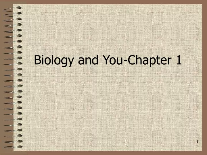 biology and you chapter 1