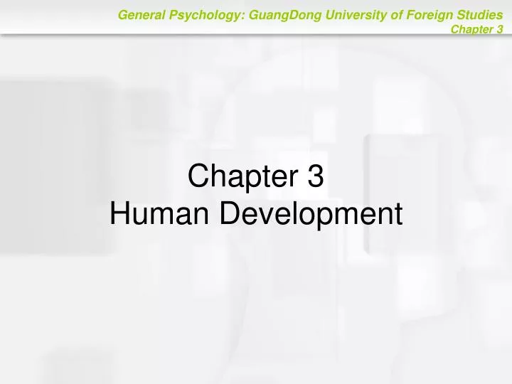 chapter 3 human development