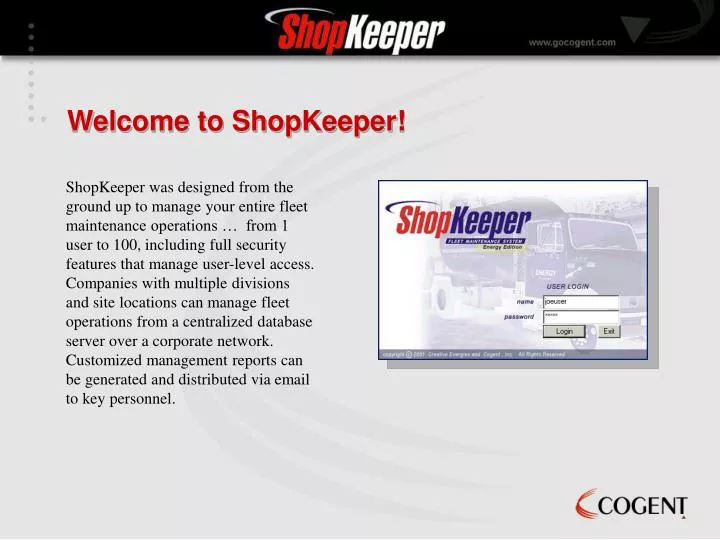 welcome to shopkeeper