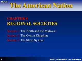CHAPTER 8 REGIONAL SOCIETIES