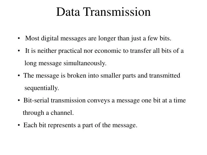 data transmission