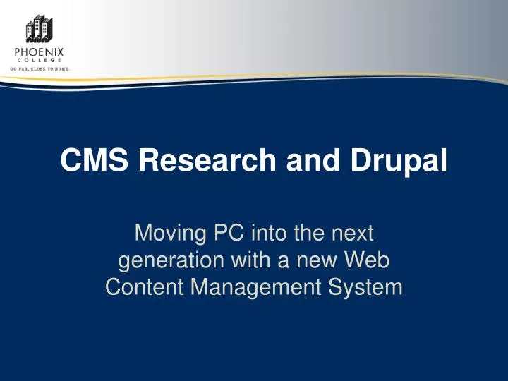 cms research and drupal