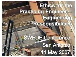 SWEDE Conference San Antonio 11 May 2007