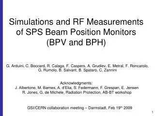 Simulations and RF Measurements of SPS Beam Position Monitors (BPV and BPH)
