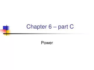 Chapter 6 – part C