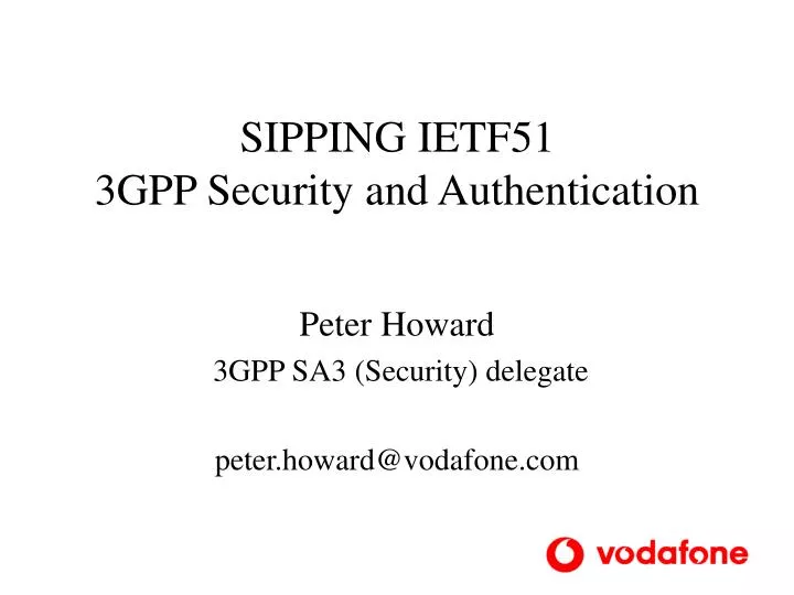 sipping ietf51 3gpp security and authentication