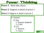 Power Thinking - slide 1