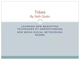Tribes By Seth Godin