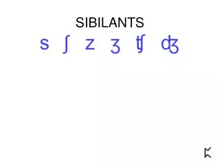 SIBILANTS