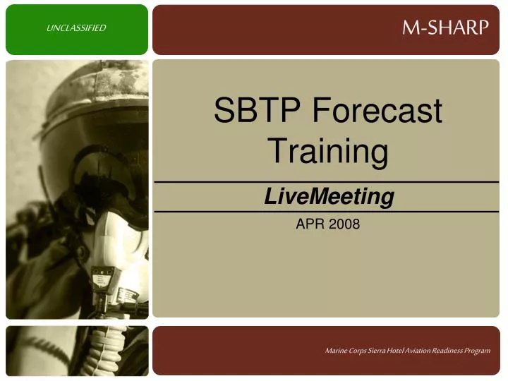sbtp forecast training