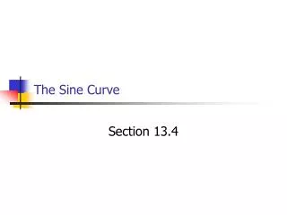 The Sine Curve