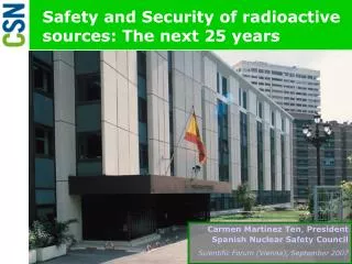 Safety and Security of radioactive sources: The next 25 years