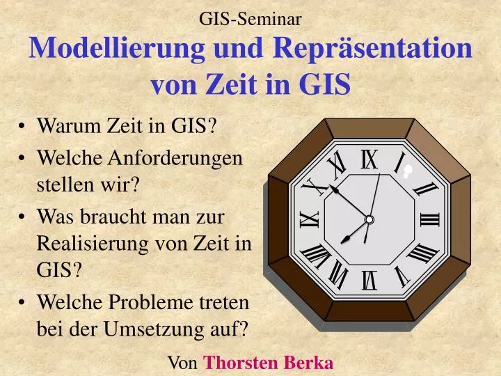 modellierung und repr sentation von zeit in gis