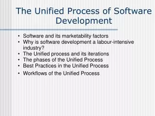 The Unified Process of Software Development