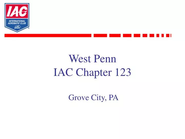 west penn iac chapter 123 grove city pa
