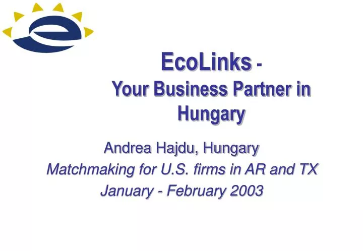 ecolinks your business partner in hungary