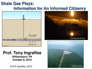 Shale Gas Plays: Information for An Informed Citizenry