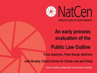 An early process evaluation of the Public Law Outline