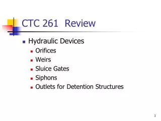 CTC 261 Review