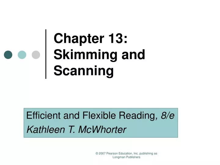 chapter 13 skimming and scanning
