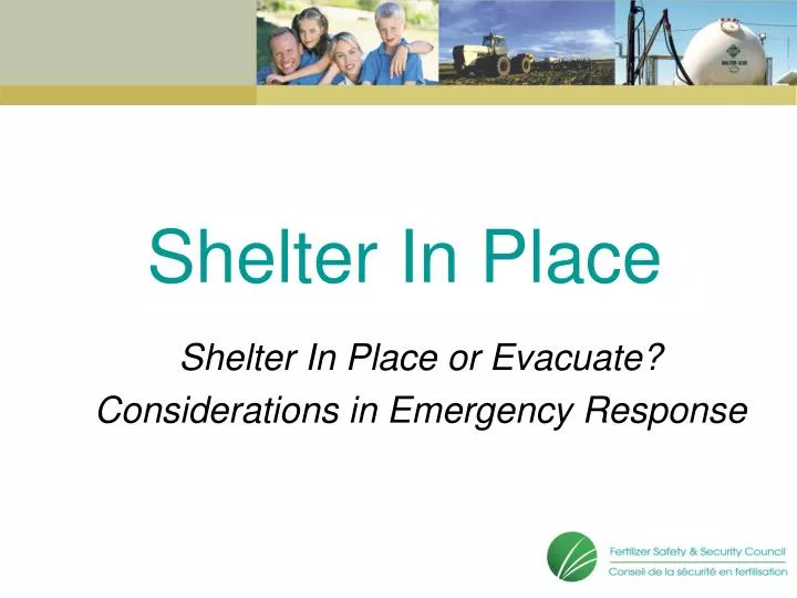 shelter in place