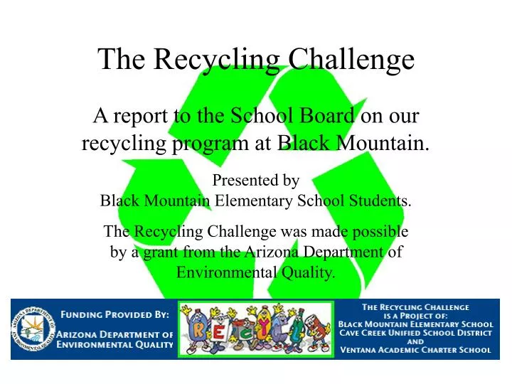 the recycling challenge