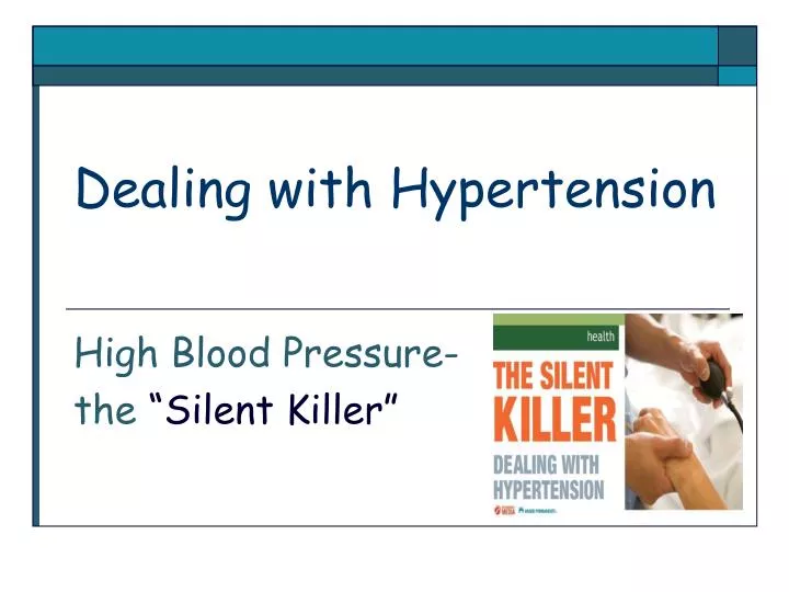 dealing with hypertension