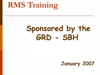 RMS Training