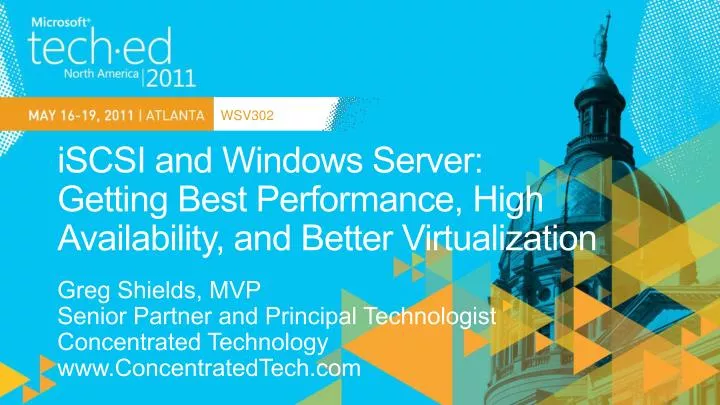 iscsi and windows server getting best performance high availability and better virtualization