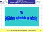 ETIV EMAS Technical Implementation and Verification - slide 1