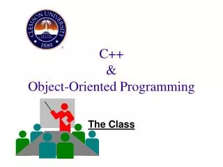 C++ &amp; Object-Oriented Programming