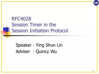 RFC4028 Session Timer in the Session Initiation Protocol