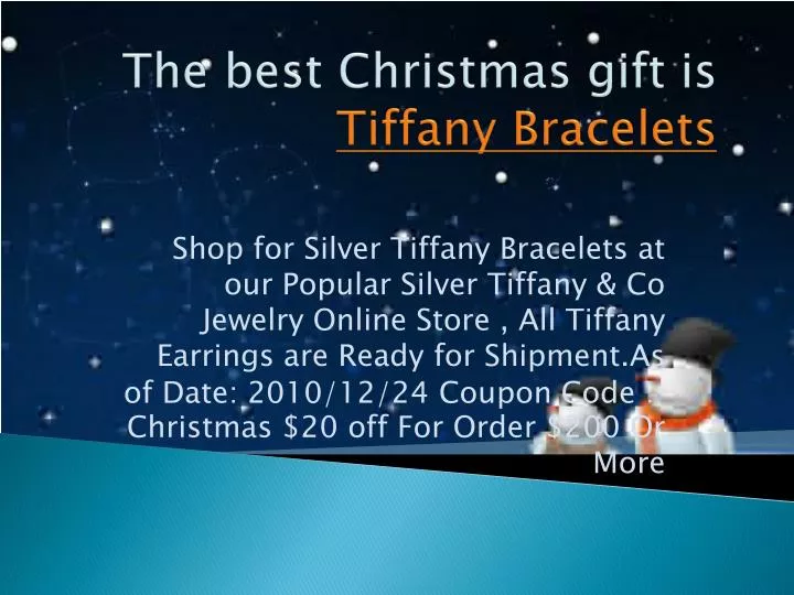 the best christmas gift is tiffany bracelets