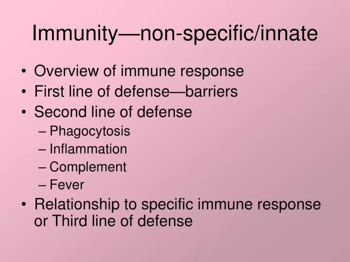 immunity non specific innate
