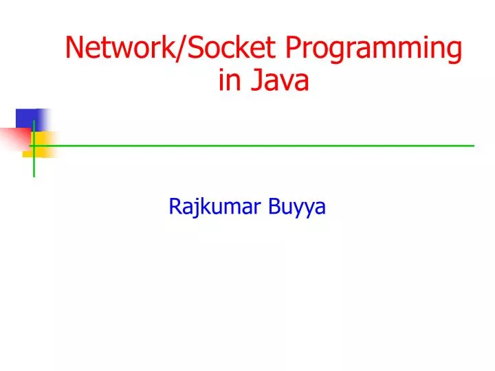 network socket programming in java