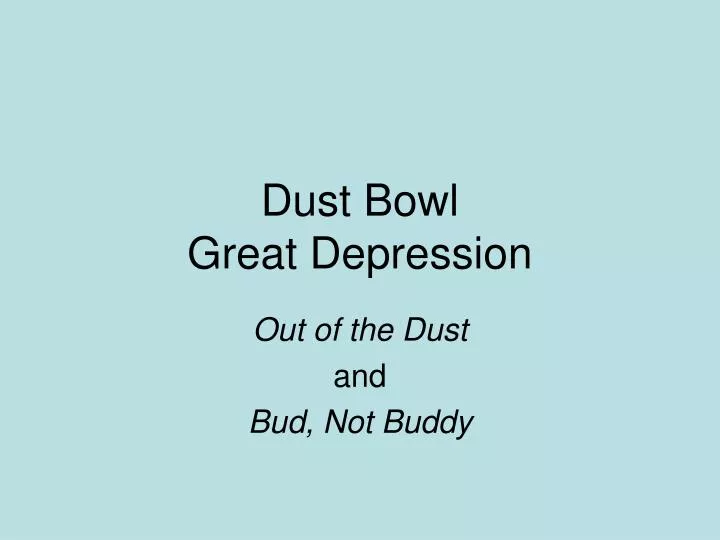 dust bowl great depression