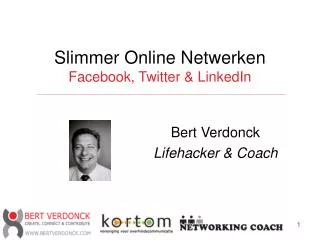Slimmer Online Netwerken Facebook, Twitter &amp; LinkedIn