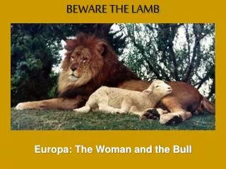 Europa: The Woman and the Bull