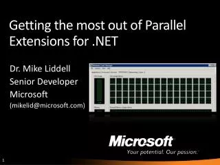 Getting the most out of Parallel Extensions for .NET