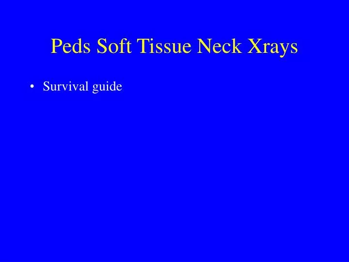 peds soft tissue neck xrays