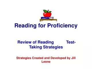 Reading for Proficiency