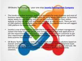 Joomla - Benefit And Why Joomla Is Better For Your Website