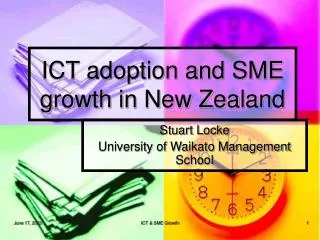 ICT adoption and SME growth in New Zealand