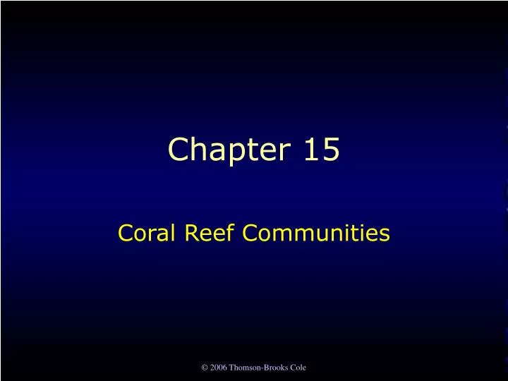 coral reef communities
