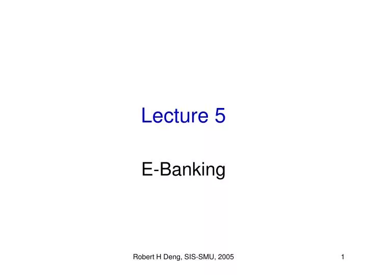 lecture 5