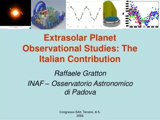 Extrasolar Planet Observational Studies: The Italian Contribution