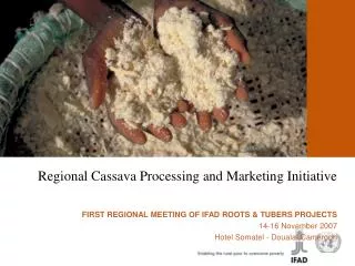 Root and Tuber Expansion Programme (RTEP) Federal Department of Agriculture PRESENTATION ON CASSAVA PRODUCTION