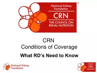 CRN Conditions of Coverage